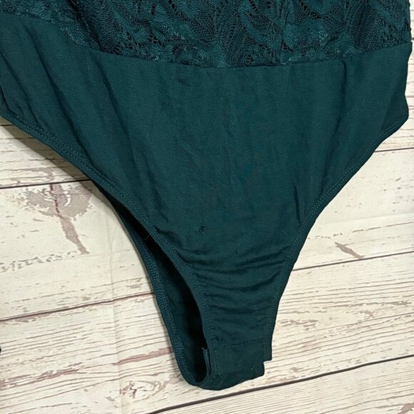 NWT Willow Root LS Lace Bodysuit w/ Bell Sleeve Large - Picture 5 of 7